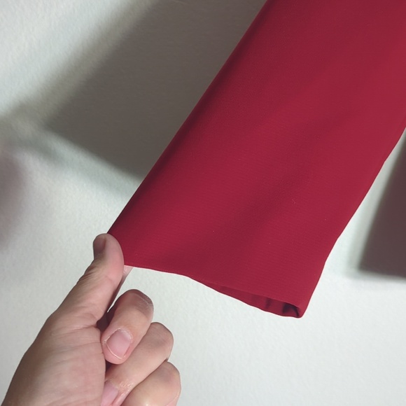 Alex Marie Womens Blazer Ruffle Cropped Quiet Luxury Business Casual Red Size 10 - Picture 6 of 11